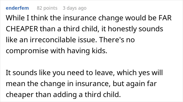 Wife Threatens To Drop Husband From Insurance Over His Vasectomy, He Considers Divorce Because Of It Wife Threatens To Drop Husband From Insurance Over His Vasectomy, He Considers Divorce Because Of It