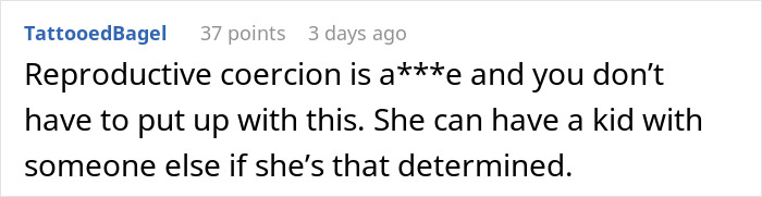 Wife Threatens To Drop Husband From Insurance Over His Vasectomy, He Considers Divorce Because Of It Wife Threatens To Drop Husband From Insurance Over His Vasectomy, He Considers Divorce Because Of It
