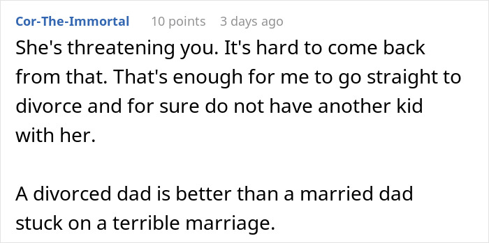 Wife Threatens To Drop Husband From Insurance Over His Vasectomy, He Considers Divorce Because Of It Wife Threatens To Drop Husband From Insurance Over His Vasectomy, He Considers Divorce Because Of It