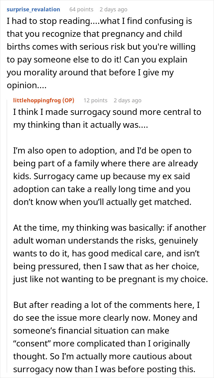 Man Can’t Stay With Partner Who Wants Kids But Isn’t Willing To Give Birth, She Is Appalled This Is An Issue Man Can’t Stay With Partner Who Wants Kids But Isn’t Willing To Give Birth, She Is Appalled This Is An Issue