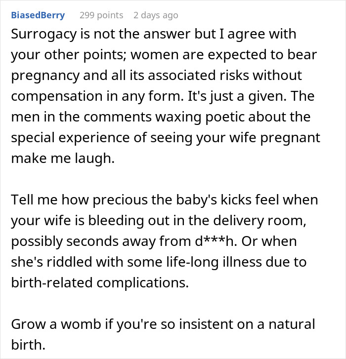 Man Can’t Stay With Partner Who Wants Kids But Isn’t Willing To Give Birth, She Is Appalled This Is An Issue Man Can’t Stay With Partner Who Wants Kids But Isn’t Willing To Give Birth, She Is Appalled This Is An Issue
