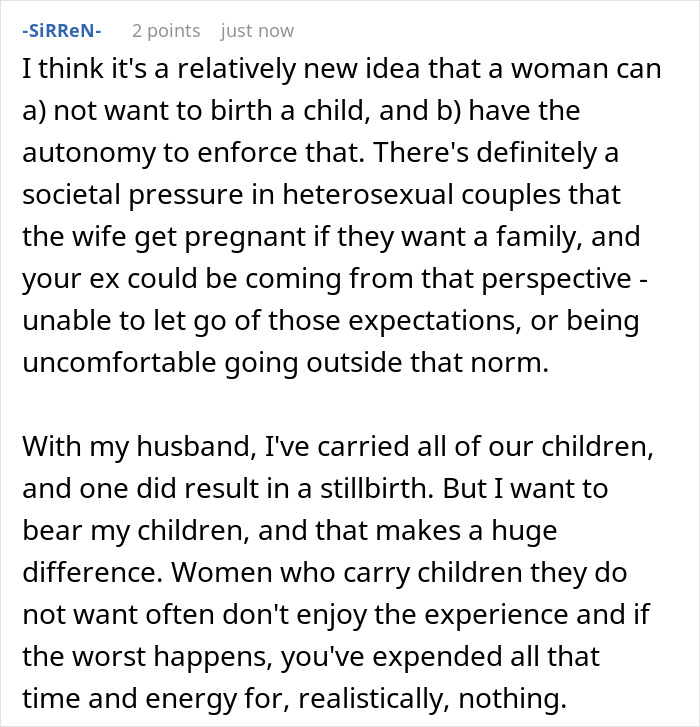 Man Can’t Stay With Partner Who Wants Kids But Isn’t Willing To Give Birth, She Is Appalled This Is An Issue Man Can’t Stay With Partner Who Wants Kids But Isn’t Willing To Give Birth, She Is Appalled This Is An Issue