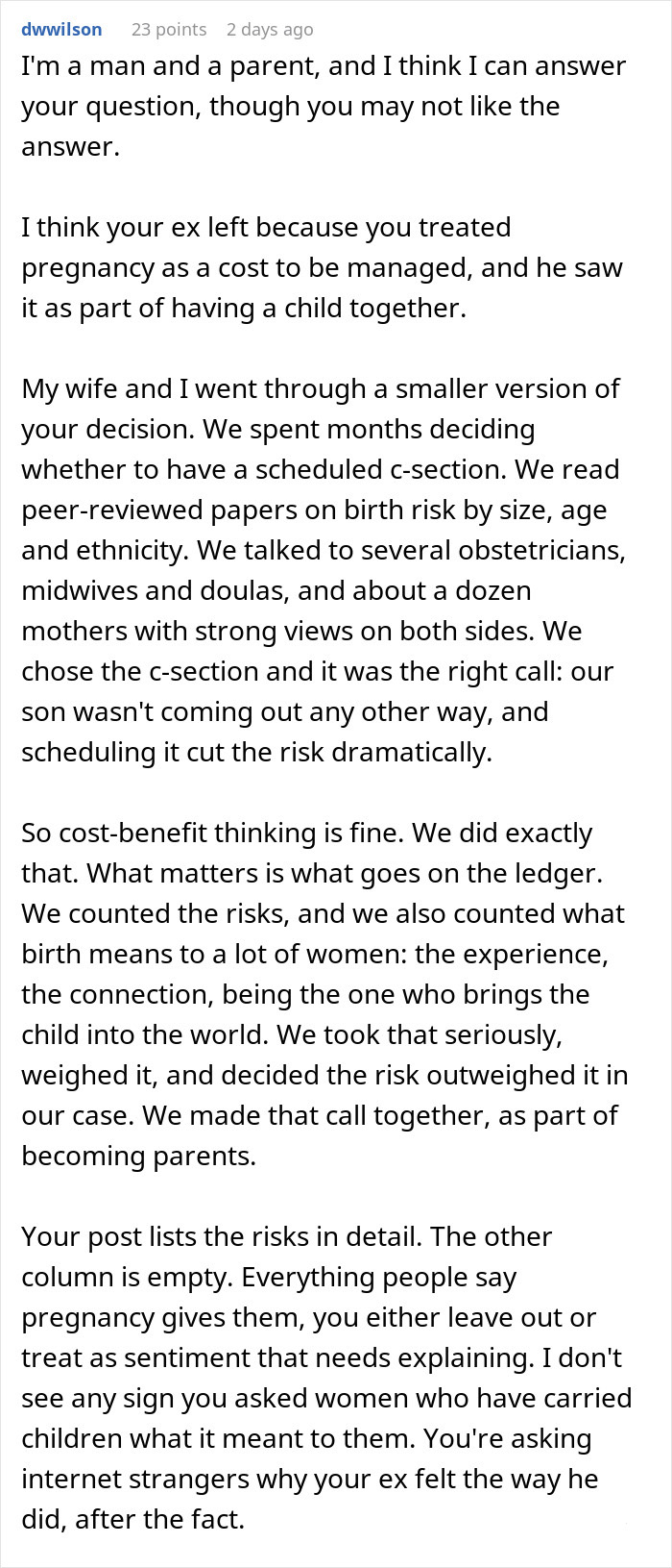 Man Can’t Stay With Partner Who Wants Kids But Isn’t Willing To Give Birth, She Is Appalled This Is An Issue Man Can’t Stay With Partner Who Wants Kids But Isn’t Willing To Give Birth, She Is Appalled This Is An Issue