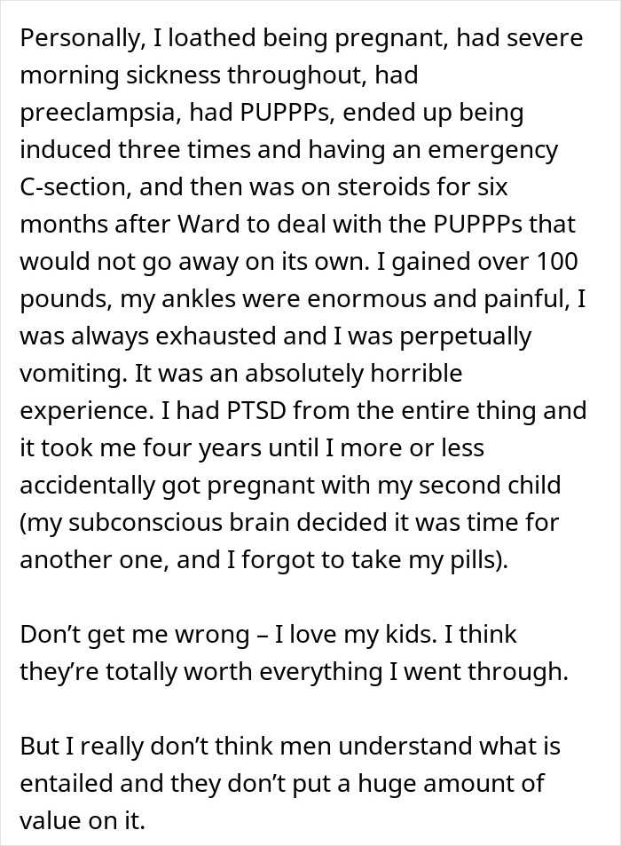 Man Can’t Stay With Partner Who Wants Kids But Isn’t Willing To Give Birth, She Is Appalled This Is An Issue Man Can’t Stay With Partner Who Wants Kids But Isn’t Willing To Give Birth, She Is Appalled This Is An Issue