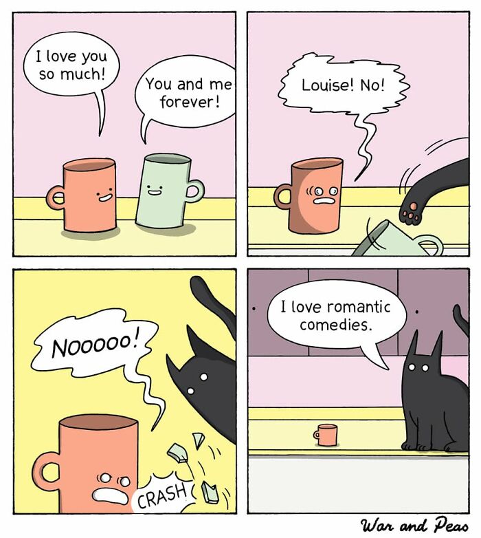 49 ‘War And Peas’ Dark Comics That Perfectly Capture Cats’ Love Of Mischief 49 ‘War And Peas’ Dark Comics That Perfectly Capture Cats’ Love Of Mischief