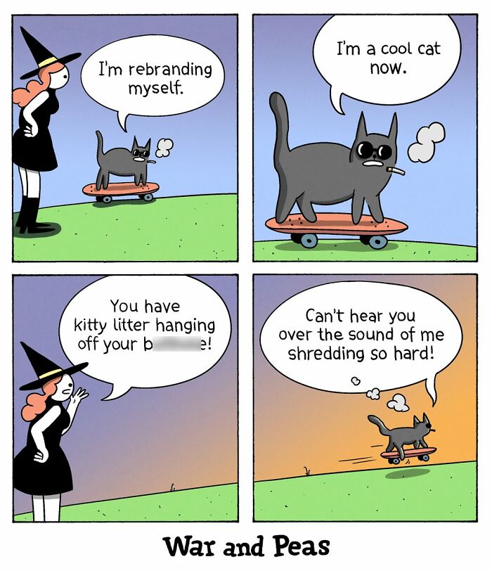 49 ‘War And Peas’ Dark Comics That Perfectly Capture Cats’ Love Of Mischief 49 ‘War And Peas’ Dark Comics That Perfectly Capture Cats’ Love Of Mischief