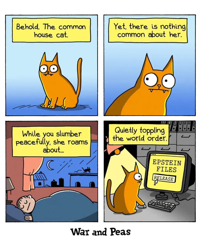 49 ‘War And Peas’ Dark Comics That Perfectly Capture Cats’ Love Of Mischief 49 ‘War And Peas’ Dark Comics That Perfectly Capture Cats’ Love Of Mischief