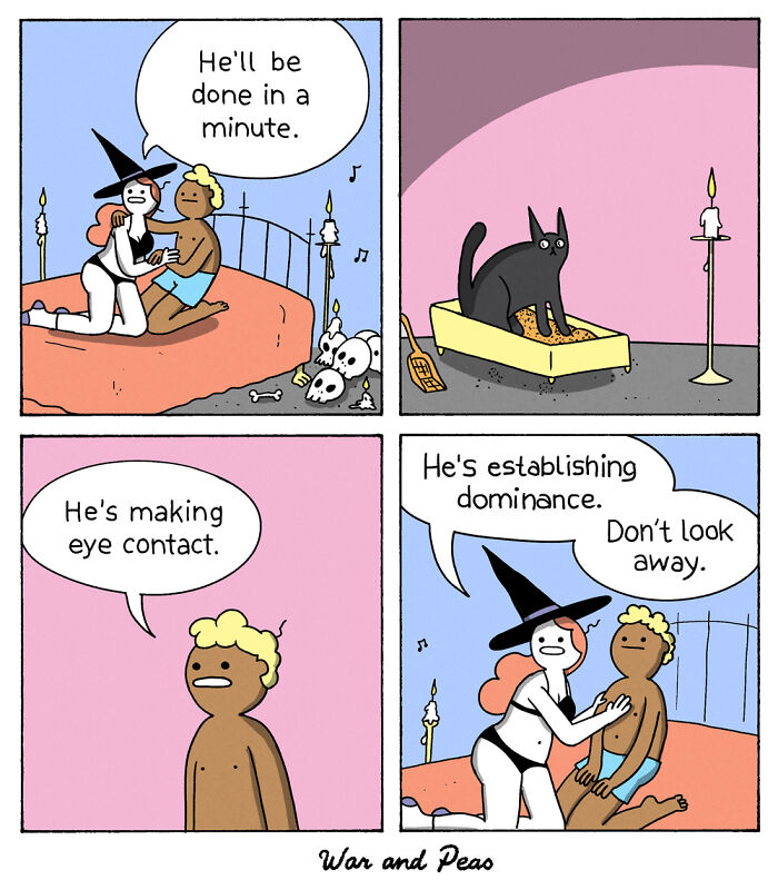 49 ‘War And Peas’ Dark Comics That Perfectly Capture Cats’ Love Of Mischief 49 ‘War And Peas’ Dark Comics That Perfectly Capture Cats’ Love Of Mischief
