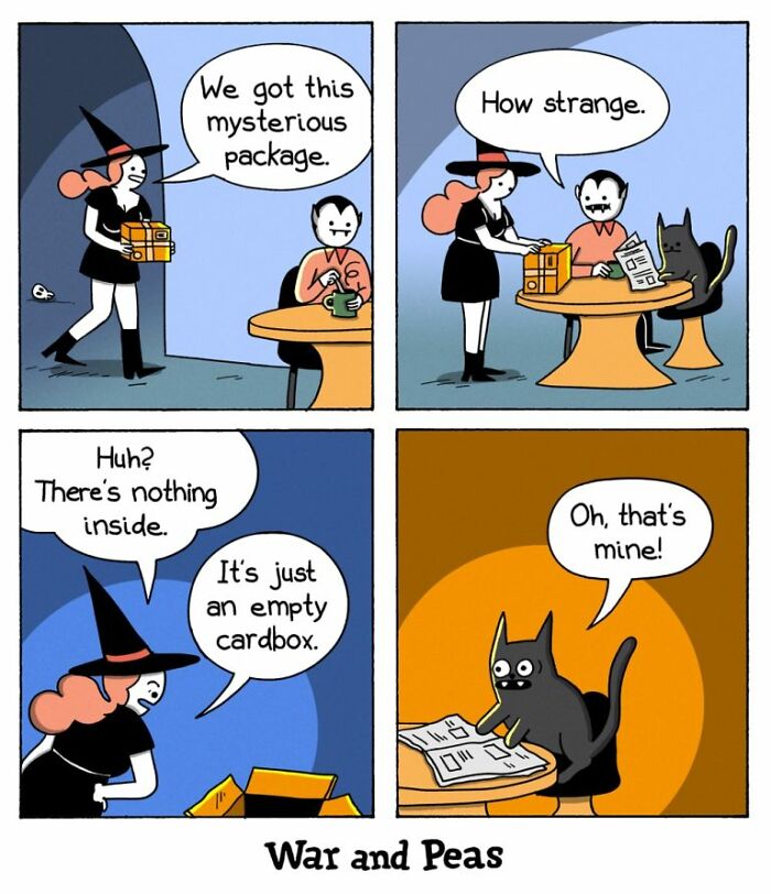 49 ‘War And Peas’ Dark Comics That Perfectly Capture Cats’ Love Of Mischief 49 ‘War And Peas’ Dark Comics That Perfectly Capture Cats’ Love Of Mischief