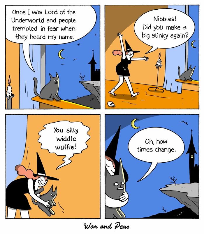49 ‘War And Peas’ Dark Comics That Perfectly Capture Cats’ Love Of Mischief 49 ‘War And Peas’ Dark Comics That Perfectly Capture Cats’ Love Of Mischief