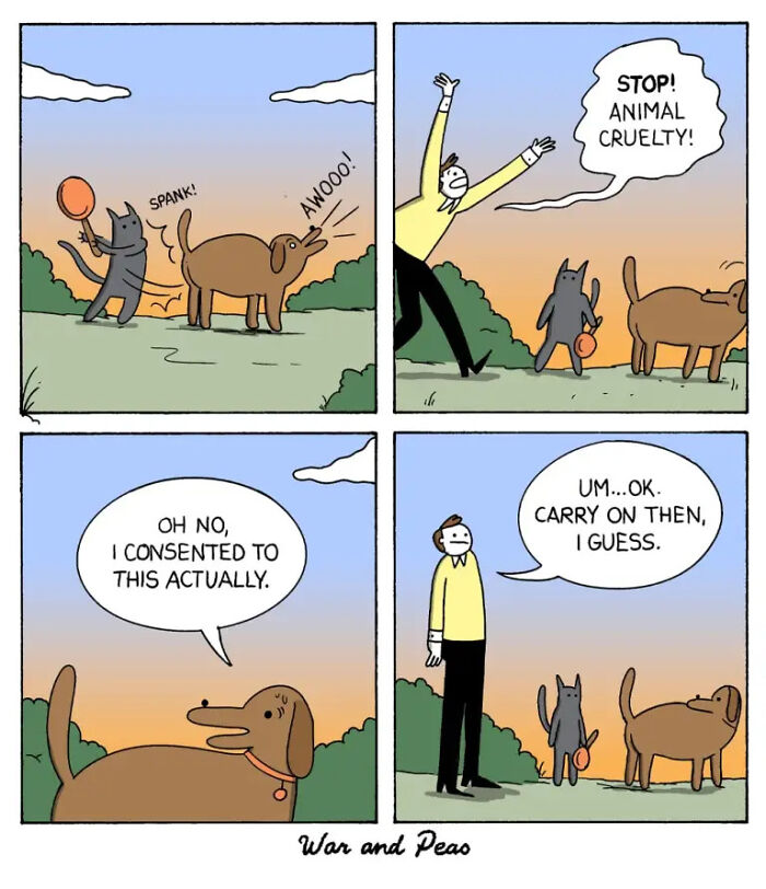49 ‘War And Peas’ Dark Comics That Perfectly Capture Cats’ Love Of Mischief 49 ‘War And Peas’ Dark Comics That Perfectly Capture Cats’ Love Of Mischief