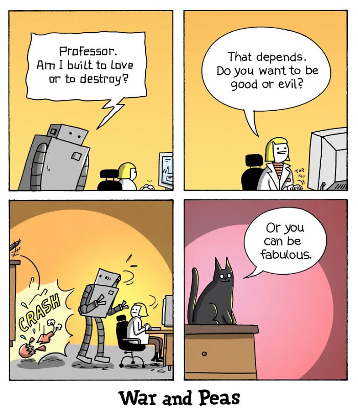 49 ‘War And Peas’ Dark Comics That Perfectly Capture Cats’ Love Of Mischief 49 ‘War And Peas’ Dark Comics That Perfectly Capture Cats’ Love Of Mischief