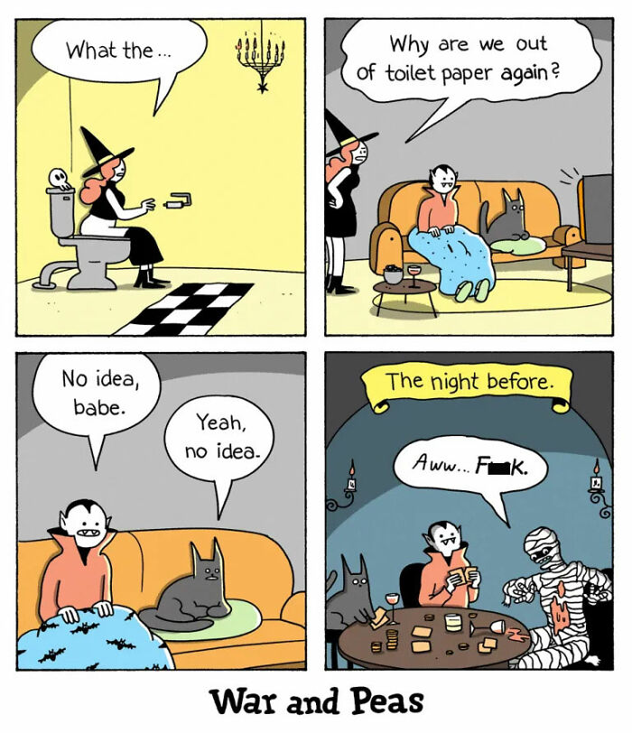 49 ‘War And Peas’ Dark Comics That Perfectly Capture Cats’ Love Of Mischief 49 ‘War And Peas’ Dark Comics That Perfectly Capture Cats’ Love Of Mischief