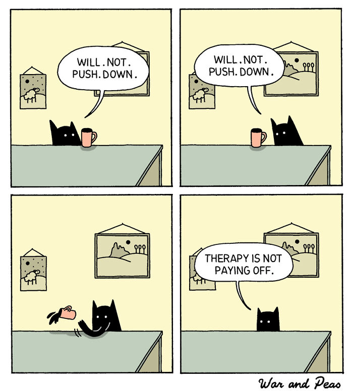 49 ‘War And Peas’ Dark Comics That Perfectly Capture Cats’ Love Of Mischief 49 ‘War And Peas’ Dark Comics That Perfectly Capture Cats’ Love Of Mischief