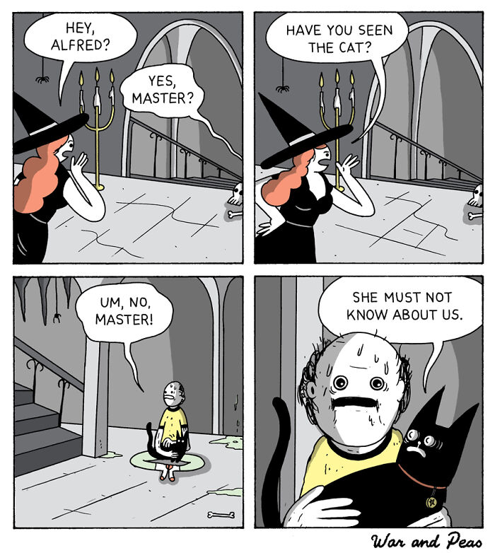49 ‘War And Peas’ Dark Comics That Perfectly Capture Cats’ Love Of Mischief 49 ‘War And Peas’ Dark Comics That Perfectly Capture Cats’ Love Of Mischief