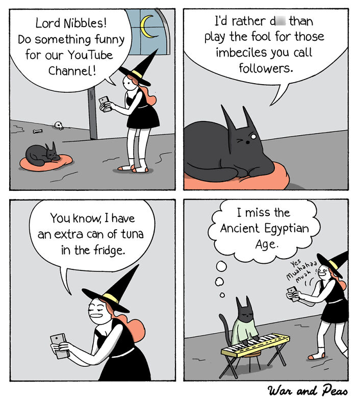 49 ‘War And Peas’ Dark Comics That Perfectly Capture Cats’ Love Of Mischief 49 ‘War And Peas’ Dark Comics That Perfectly Capture Cats’ Love Of Mischief