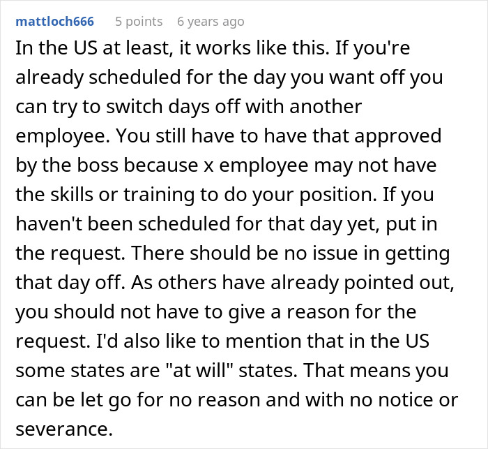 Employee Gets An Unexpected Response From Boss After Requesting A Day Off, Takes Her To Court Employee Gets An Unexpected Response From Boss After Requesting A Day Off, Takes Her To Court