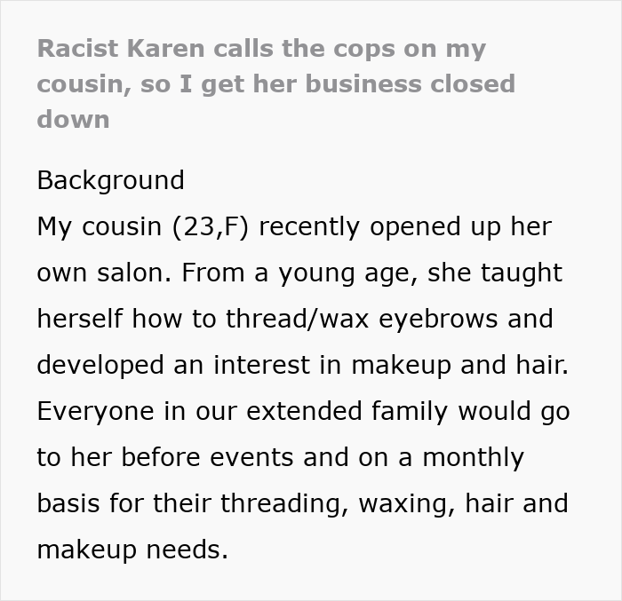 Racist ‘Karen’ Tries To Shut Down Salon, Turns Out She’s The One That Needs To Be Arrested Racist ‘Karen’ Tries To Shut Down Salon, Turns Out She’s The One That Needs To Be Arrested
