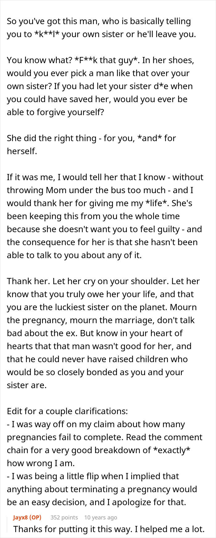 Sister Gives Brother Part Of Her Liver, Years Later He Learns It Cost Her A Baby And A Husband