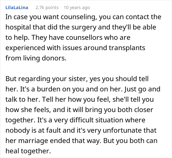 Sister Gives Brother Part Of Her Liver, Years Later He Learns It Cost Her A Baby And A Husband
