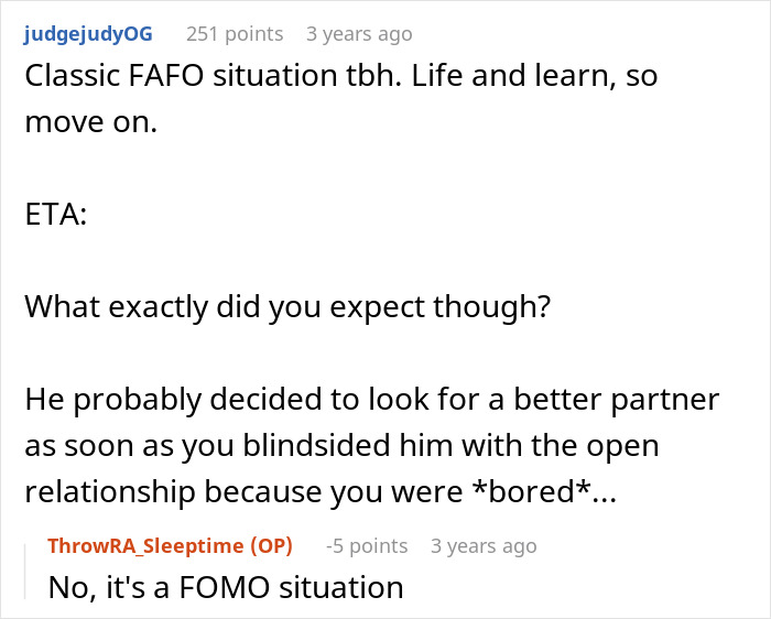 Woman Asks BF For Open Relationship Because She’s “Bored,” Regrets It When He Falls For Someone Else Woman Asks BF For Open Relationship Because She’s “Bored,” Regrets It When He Falls For Someone Else
