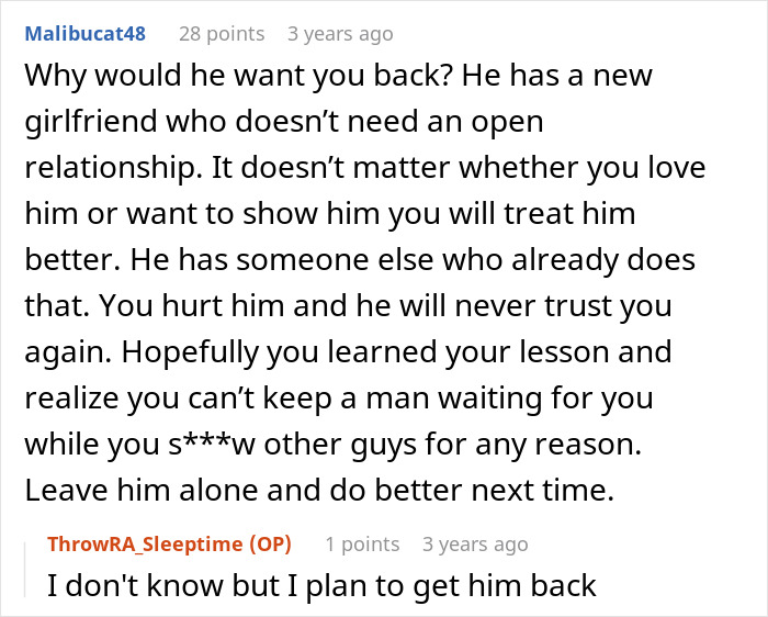 Woman Asks BF For Open Relationship Because She’s “Bored,” Regrets It When He Falls For Someone Else Woman Asks BF For Open Relationship Because She’s “Bored,” Regrets It When He Falls For Someone Else