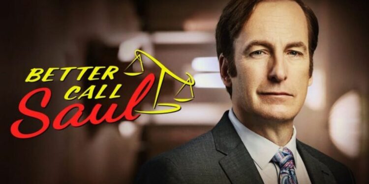 actor Bob Odenkirk portraying the character Saul Goodman (also known as Jimmy McGill) from the television series Better Call Saul.
