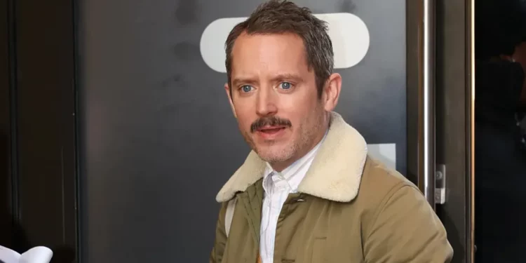 actor Elijah Wood outside the Good Morning America studios in New York City actor Elijah Wood outside the Good Morning America studios in New York City
