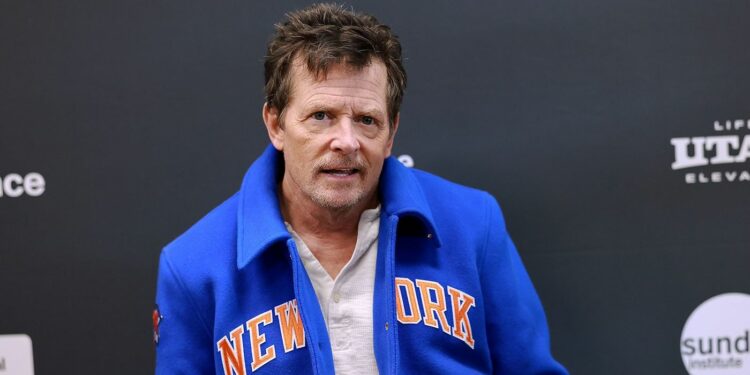 Michael J. Fox in a blue Jacket Michael J. Fox in a blue Jacket