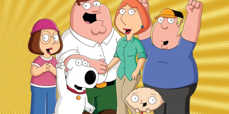 an image that shows characters of the famous show Family Guy