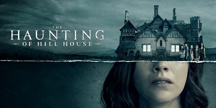 promotional poster for the 2018 supernatural horror drama streaming series The Haunting of Hill House promotional poster for the 2018 supernatural horror drama streaming series The Haunting of Hill House