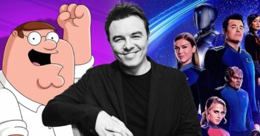 an image of seth MacFarlane in front of his shows