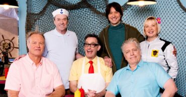Main cast of the animated show Spongebob squarepants