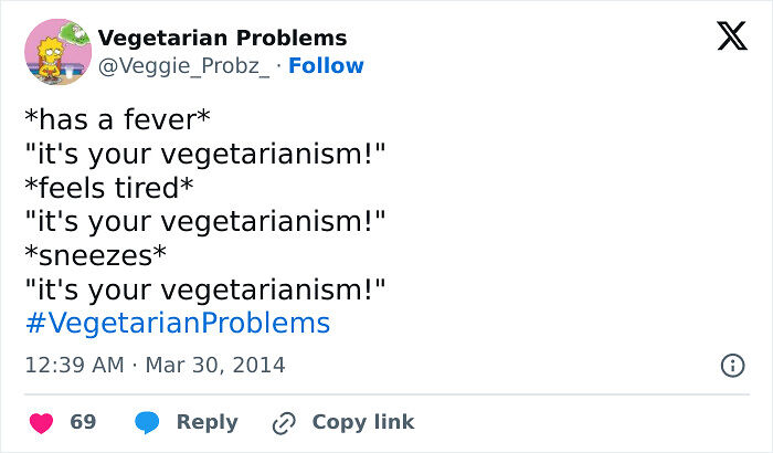 65 Funny Vegetarian Tweets For Those Who Are Tired Of Explaining Their Diet For The 100th Time