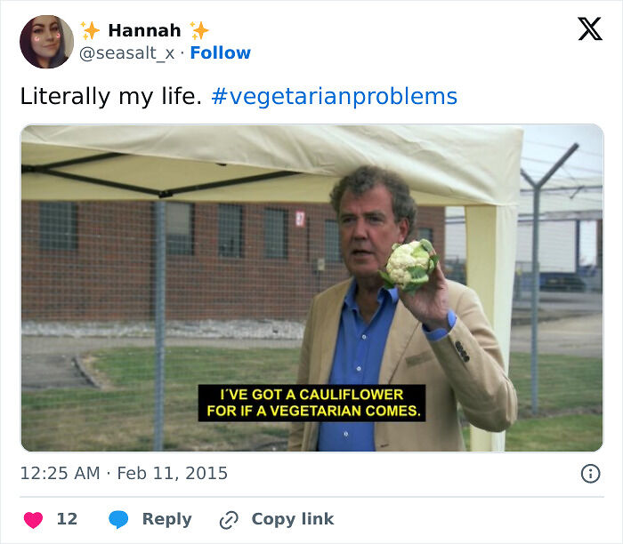 65 Funny Vegetarian Tweets For Those Who Are Tired Of Explaining Their Diet For The 100th Time