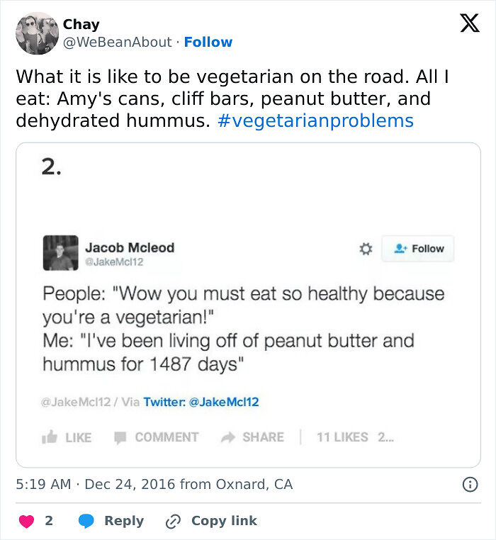 65 Funny Vegetarian Tweets For Those Who Are Tired Of Explaining Their Diet For The 100th Time