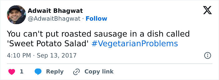 65 Funny Vegetarian Tweets For Those Who Are Tired Of Explaining Their Diet For The 100th Time