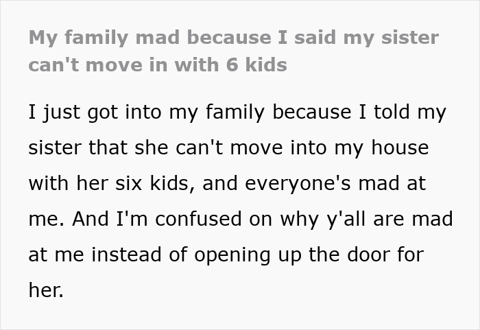 Pregnant Sister Furious That Woman Won’t Take Her And Her 6 Kids In