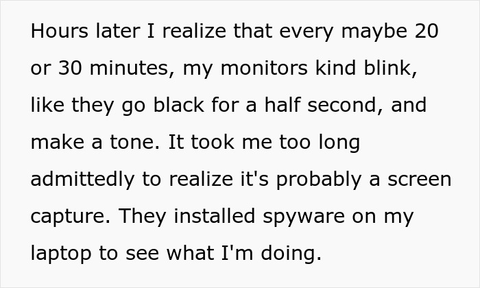 Employee Suspects Boss Is Screenshotting Their Laptop After Noticing Suspicious Blinks, Has Fun With It