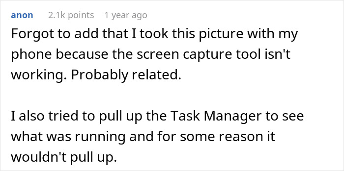 Employee Suspects Boss Is Screenshotting Their Laptop After Noticing Suspicious Blinks, Has Fun With It