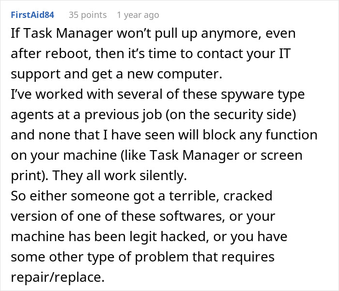 Employee Suspects Boss Is Screenshotting Their Laptop After Noticing Suspicious Blinks, Has Fun With It