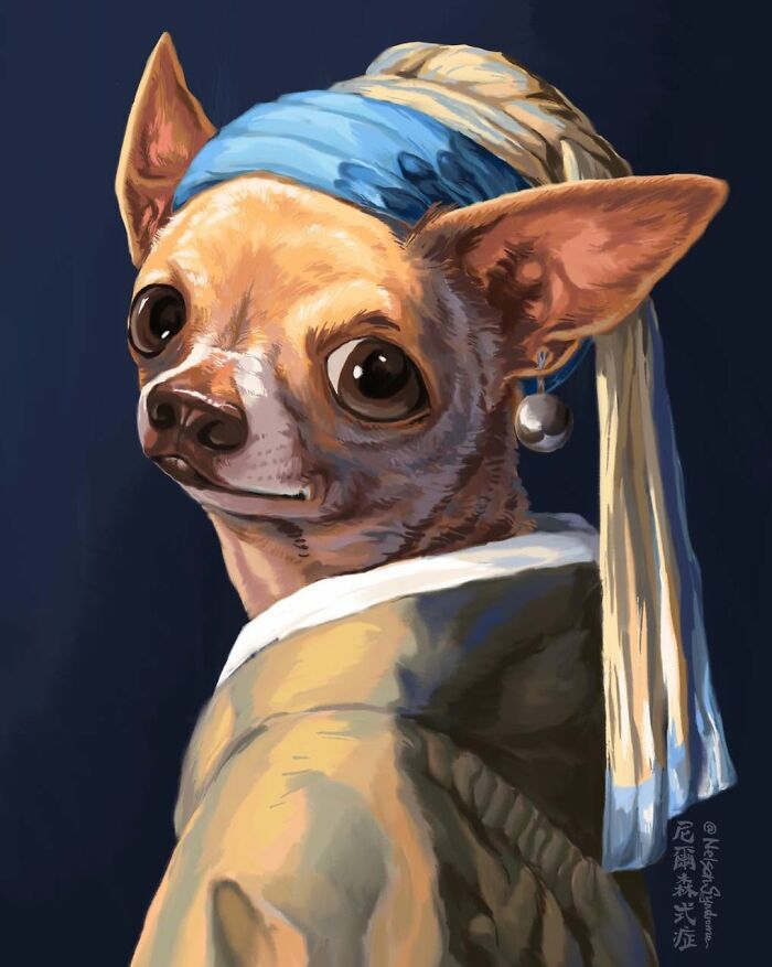 63 Illustrations By Nelson Syndrome That Turn Famous Paintings Into Animal-Filled Parodies