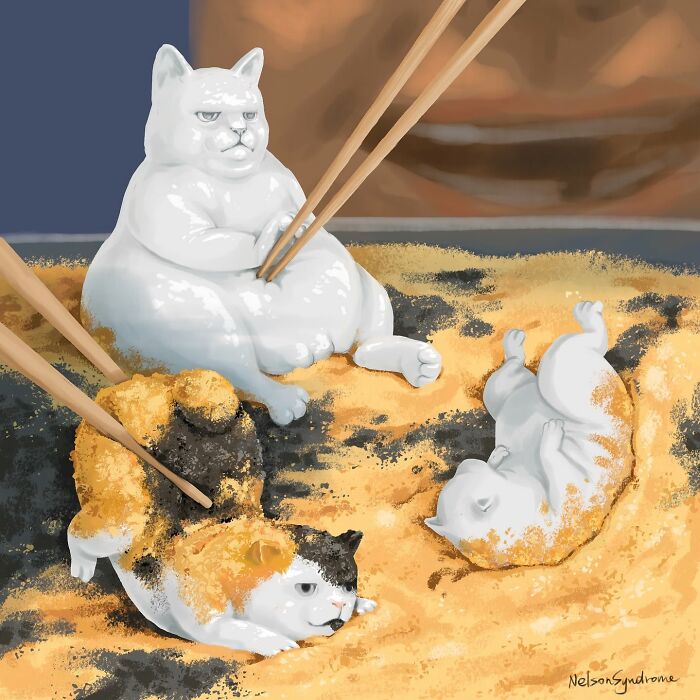 63 Illustrations By Nelson Syndrome That Turn Famous Paintings Into Animal-Filled Parodies