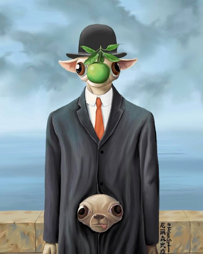 63 Illustrations By Nelson Syndrome That Turn Famous Paintings Into Animal-Filled Parodies