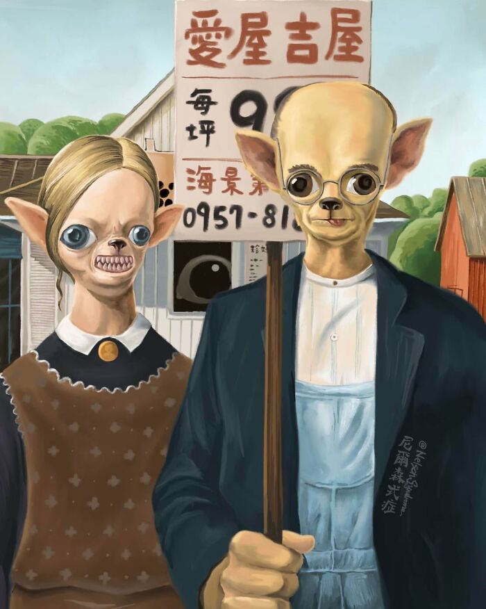 63 Illustrations By Nelson Syndrome That Turn Famous Paintings Into Animal-Filled Parodies