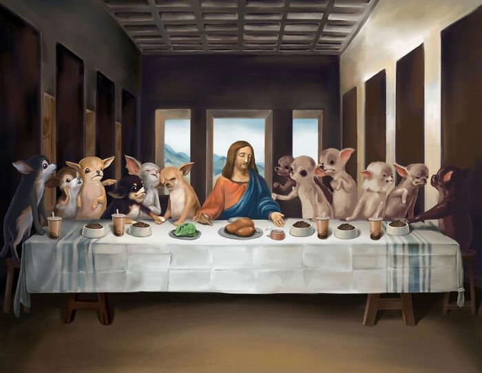 63 Illustrations By Nelson Syndrome That Turn Famous Paintings Into Animal-Filled Parodies