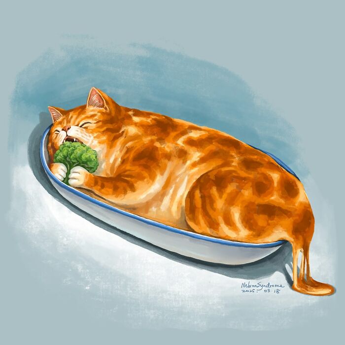 63 Illustrations By Nelson Syndrome That Turn Famous Paintings Into Animal-Filled Parodies