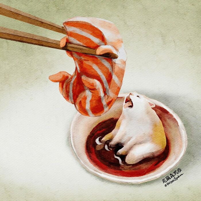 63 Illustrations By Nelson Syndrome That Turn Famous Paintings Into Animal-Filled Parodies