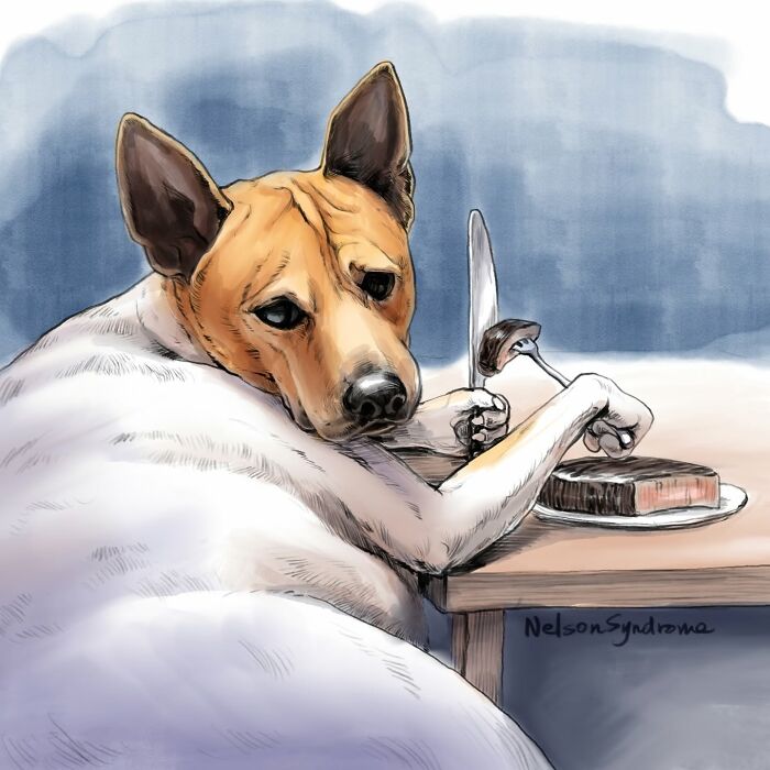 63 Illustrations By Nelson Syndrome That Turn Famous Paintings Into Animal-Filled Parodies