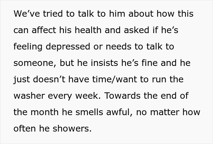 Grown Man Hates Doing Laundry, Doesn’t Understand Why His Family Calls Him Out On His Stinky Clothes Grown Man Hates Doing Laundry, Doesn’t Understand Why His Family Calls Him Out On His Stinky Clothes
